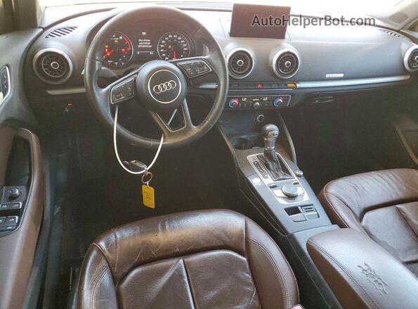 WAUB8GFF7H1031920 2017 AUDI A3 Black Вид щитка приладів