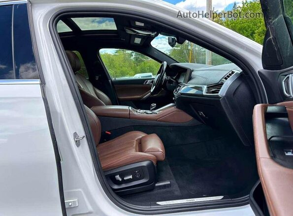 5UXCY6C07L9C27322 2020 BMW X6 Белый Вид задних сидений