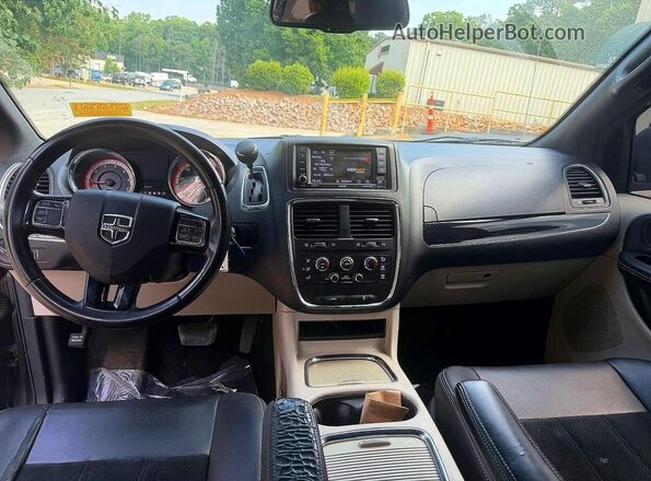 2C4RDGCG1JR207498 2018 DODGE GRAND Черный Вид задних сидений