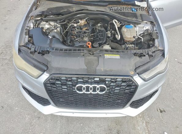 WAUC8AFC8JN054712 2018 AUDI A6 Silver Vista del compartimento del motor