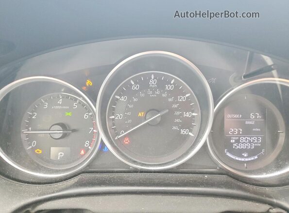 JM3KE4CY6G0610764 2016 MAZDA CX-5 Серый Вид щитка приборов