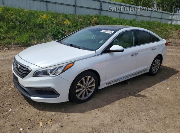5NPE34AF7GH283145 2016 HYUNDAI SONATA Белый Задняя левая четверть