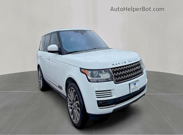 SALGR2FK6HA329227 2017 LAND ROVER RANGE ROVER Белый Передняя левая четверть