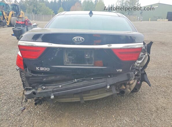 KNALW4D43J6037507 2018 KIA K900 Черный Вид салона спереди