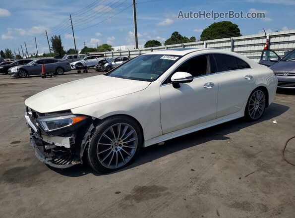 WDD2J5JB5KA033694 2019 MERCEDES-BENZ CLS-CLASS White Vista tres cuartos delantera izquierda