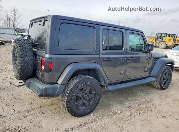 1C4HJXDG9KW538602 2019 JEEP WRANGLER Серый Передняя правая четверть