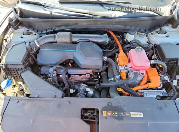 KM8JBCA14NU030783 2022 HYUNDAI TUCSON Серебряный Вид подкапотного пространства