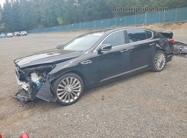 KNALW4D43J6037507 2018 KIA K900 Черный Задняя левая четверть