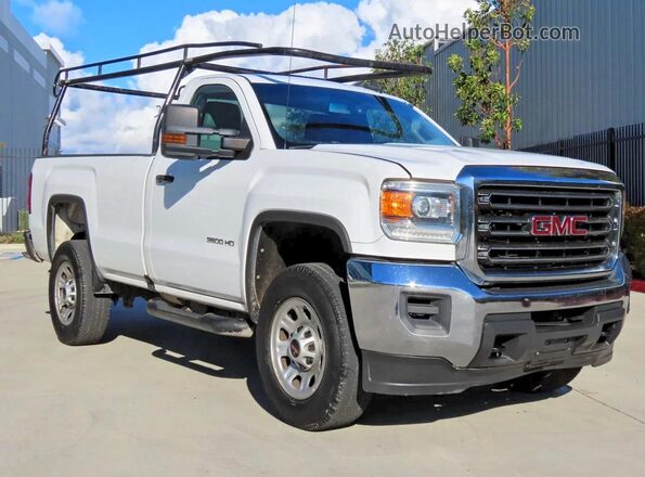 1GT31VCG1JZ344935 2018 GMC SIERRA Белый Передняя левая четверть