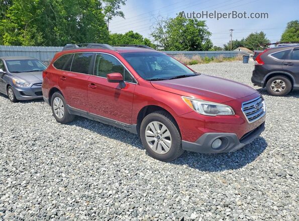 4S4BSADC3H3353917 2017 SUBARU OUTBACK Темно-бордовый Вид спереди