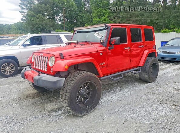 1C4BJWEGXGL115678 2016 JEEP WRANGLER Красный Задняя левая четверть