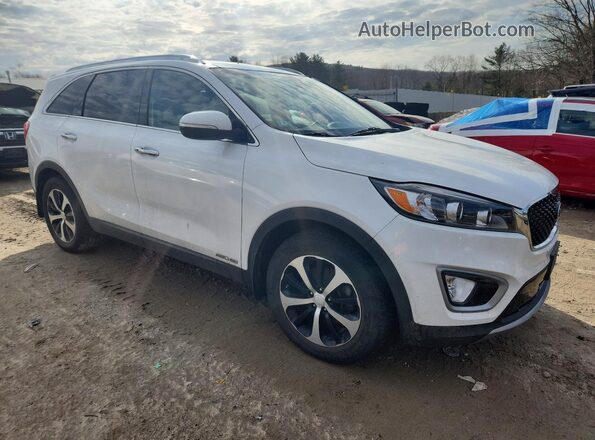 5XYPHDA51JG411086 2018 KIA SORENTO Белый Вид спереди