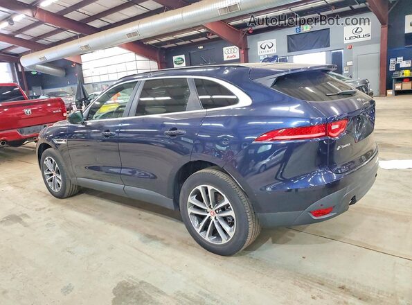 SADCJ2FX8KA359916 2019 JAGUAR F-PACE Синий Задняя правая четверть