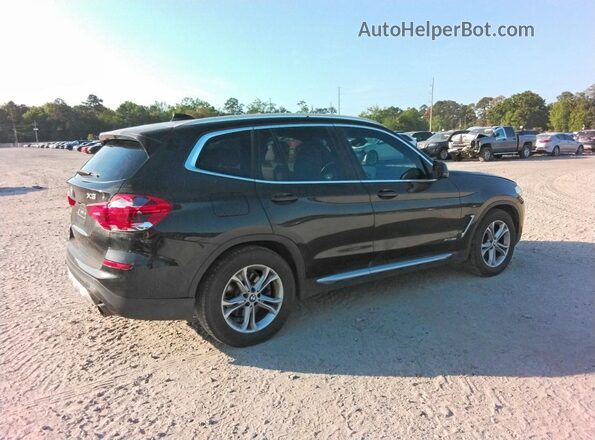 5UXTR9C56JLD65282 2018 BMW X3 Черный Передняя правая четверть