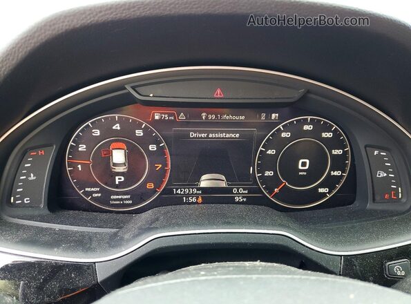 WA1VAAF70HD000883 2017 AUDI Q7 Серебряный Вид задних сидений