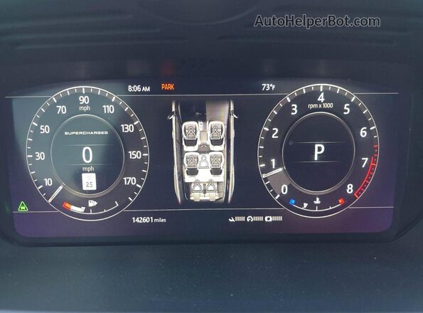 SALWV2REXJA188682 2018 LAND ROVER RANGE Белый Вид щитка приборов