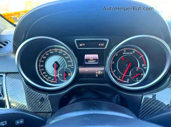 4JGDF7FE1HA888092 2017 MERCEDES-BENZ GLS Black ხელსაწყოთა პანელის ხედი