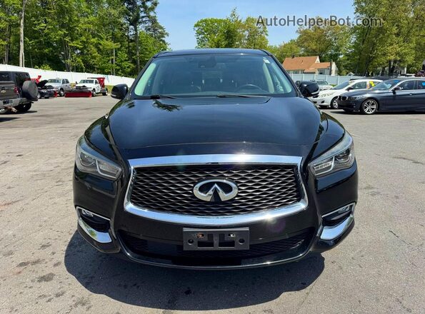 5N1DL0MM9KC565978 2019 INFINITI QX60 Black Вид салону спереду