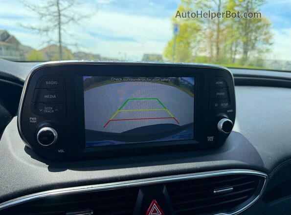 5NMS2CAD1KH051421 2019 HYUNDAI SANTA Черный Панорамный вид салона 360°