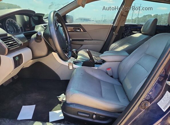 1HGCR3F86GA035651 2016 HONDA ACCORD Blue Widok deski rozdzielczej