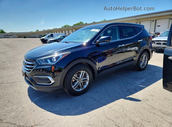 5NMZT3LB9JH091039 2018 HYUNDAI SANTA Черный Задняя левая четверть
