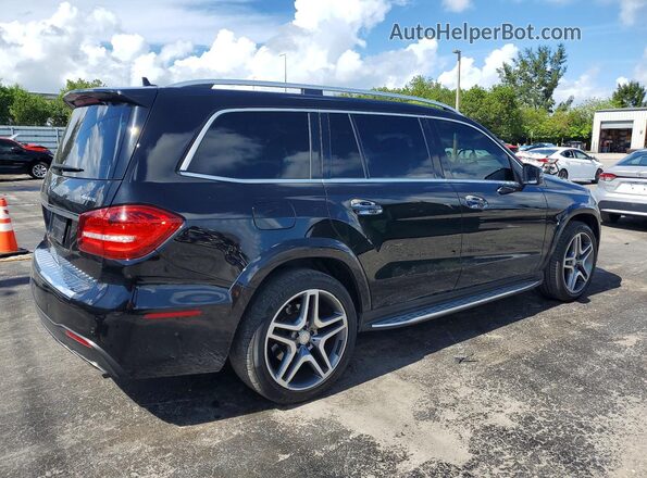 4JGDF7DE5HA844082 2017 MERCEDES-BENZ GLS Черный Передняя правая четверть