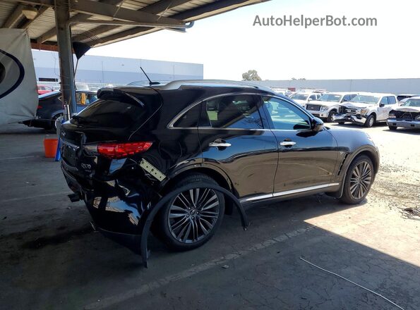 JN8CS1MU0HM144151 2017 INFINITI QX70 Черный Передняя правая четверть