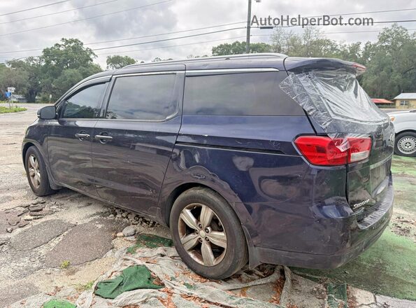 KNDMC5C15J6406834 2018 KIA SEDONA Синий Передняя правая четверть