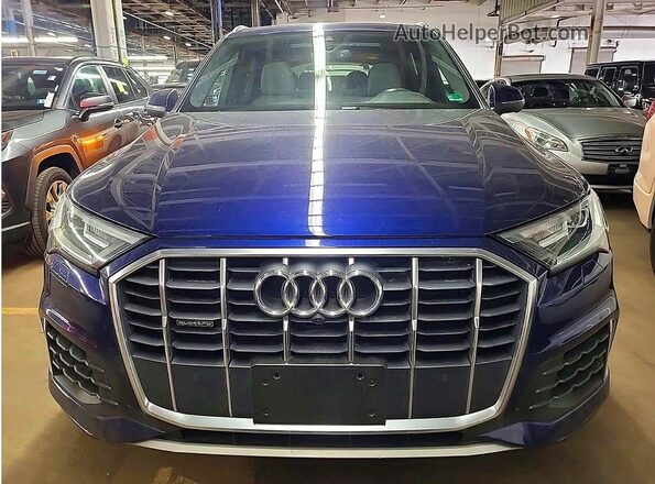 WA1LXAF72MD014929 2021 AUDI Q7 Синий Вид подкапотного пространства