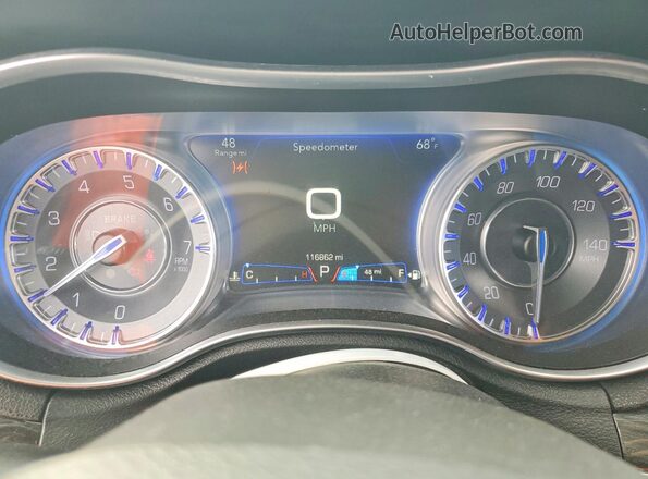 2C3CCAAG1GH351273 2016 CHRYSLER 300 Угольный Вид щитка приборов