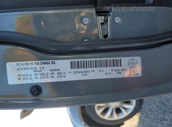 2C3CCAAG9JH239716 2018 CHRYSLER 300 Серый Вид наклейки с VIN-кодом