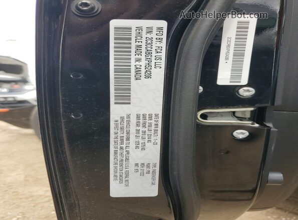 2C3CCABGXPH524206 2023 CHRYSLER 300 Черный Вид наклейки с VIN-кодом