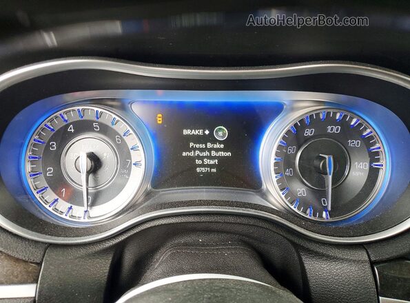 2C3CCAEG3GH343430 2016 CHRYSLER 300 Black Սարքավորումների վահանակի տեսք