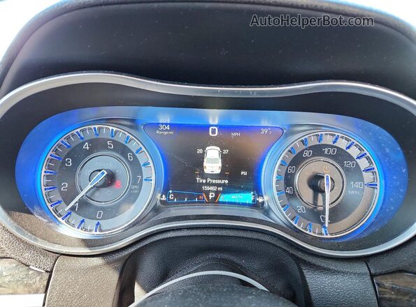 2C3CCAEGXGH243891 2016 CHRYSLER 300 Синий Вид щитка приборов
