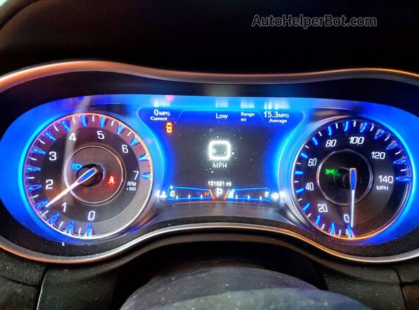 2C3CCAKG4GH170716 2016 CHRYSLER 300 Gray Սարքավորումների վահանակի տեսք