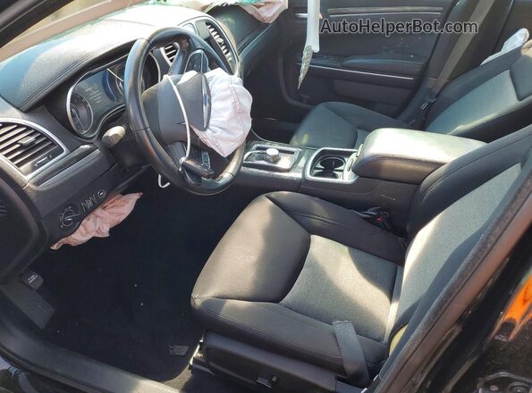 2C3CCARG7LH123132 2020 CHRYSLER 300 Black Widok wnętrza z przodu