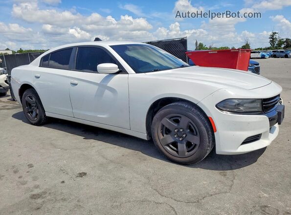 2C3CDXAG4JH181045 2018 DODGE CHARGER White Առջևի ձախ երեք քառորդ տեսարան