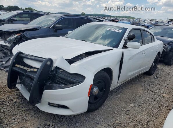 2C3CDXAG6JH163341 2018 DODGE CHARGER Белый Передняя левая четверть