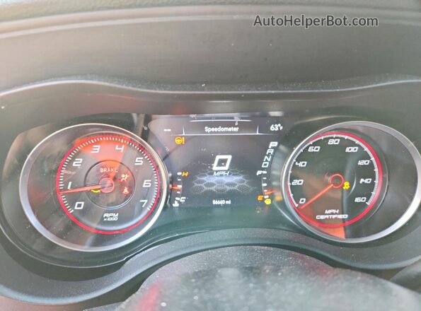 2C3CDXAG9LH146939 2020 DODGE CHARGER Burgundy Instrument cluster view