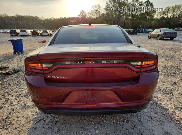 2C3CDXAG9LH146939 2020 DODGE CHARGER Burgundy Rear view