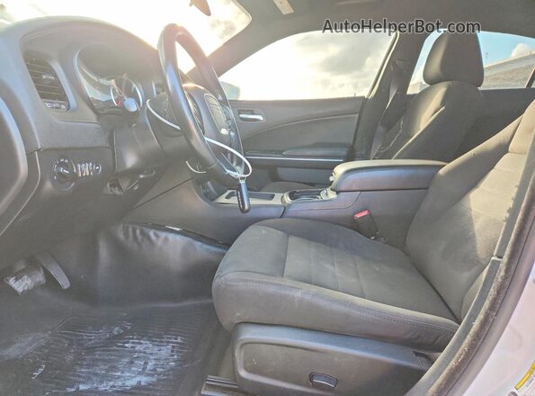 2C3CDXAT0KH644877 2019 DODGE CHARGER White Widok wnętrza z przodu