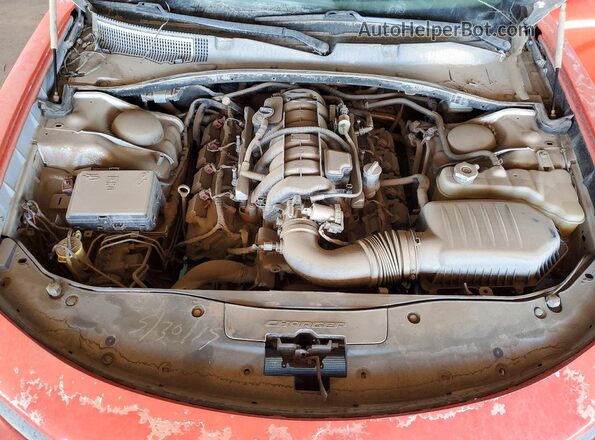 2C3CDXAT8GH211265 2016 DODGE CHARGER Красный Вид задней части салона