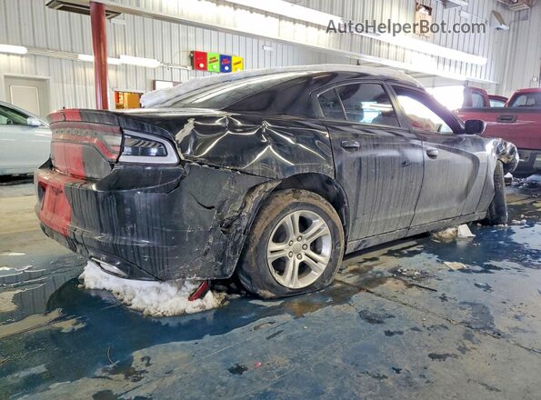 2C3CDXBG0KH709714 2019 DODGE CHARGER Черный Задняя правая четверть