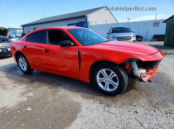 2C3CDXBG0LH123676 2020 DODGE CHARGER Оранжевый Передняя правая четверть