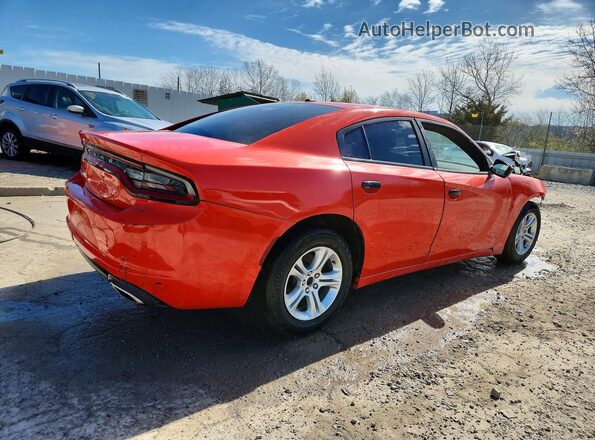 2C3CDXBG0LH123676 2020 DODGE CHARGER Оранжевый Задняя правая четверть