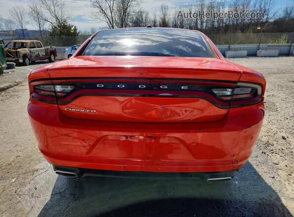 2C3CDXBG0LH123676 2020 DODGE CHARGER Оранжевый Вид сзади