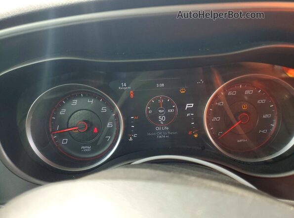 2C3CDXBG0LH123676 2020 DODGE CHARGER Оранжевый Вид щитка приборов