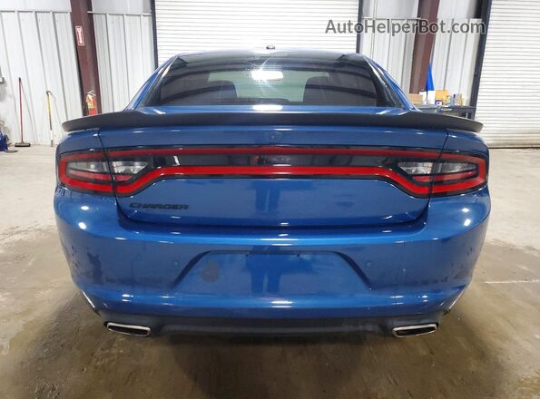 2C3CDXBG0MH504767 2021 DODGE CHARGER Синий Вид сзади