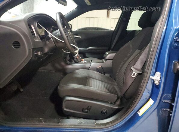 2C3CDXBG0MH504767 2021 DODGE CHARGER Синий Вид салона спереди