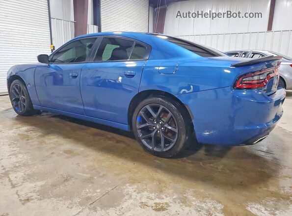 2C3CDXBG0MH504767 2021 DODGE CHARGER Синий Задняя левая четверть